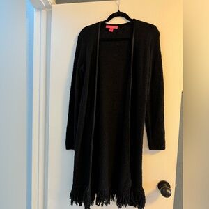 Lilly Pulitzer long black cardigan
